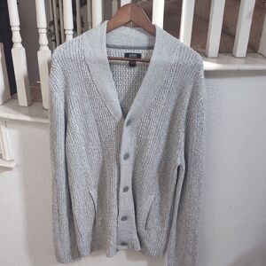 Alfani Light Gray Cardigan, Size L